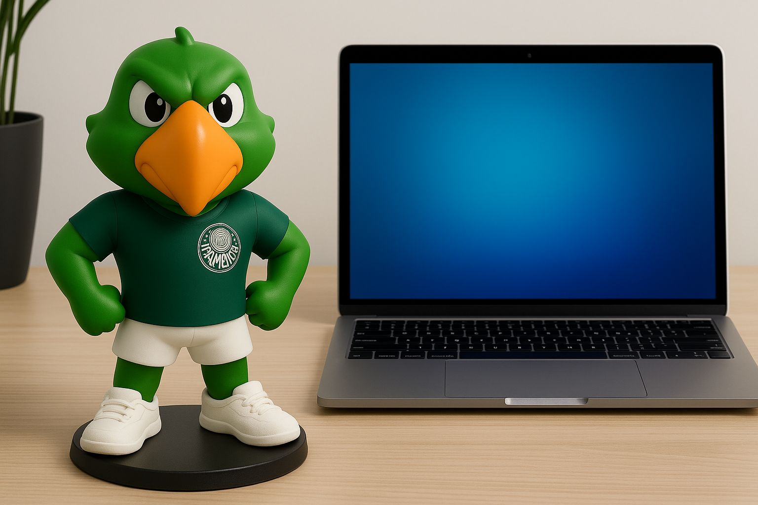 Estatueta Mascote Palmeiras Periquito - Edição Especial