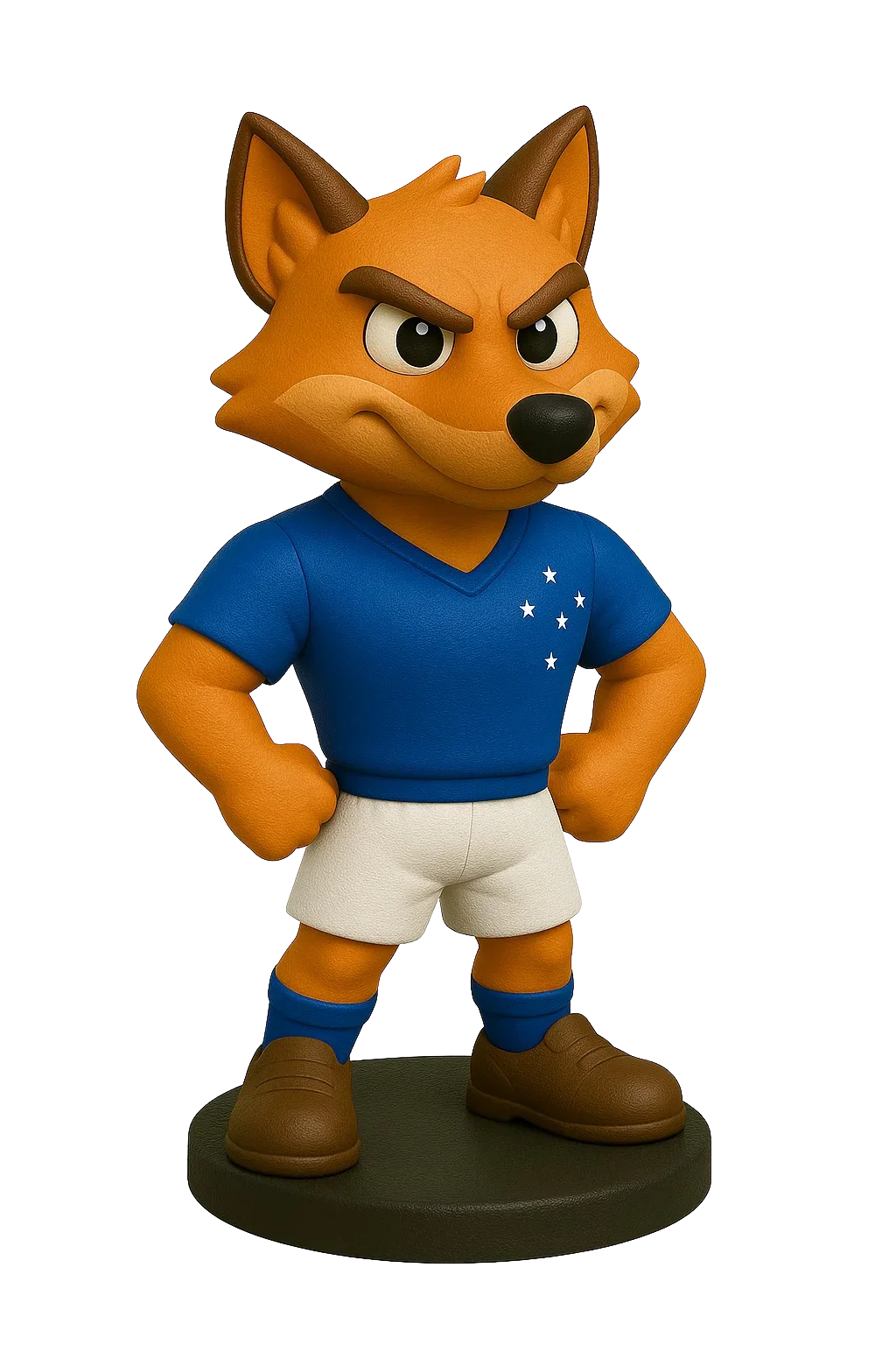 Estatueta Mascote do Cruzeiro Raposa 16cm