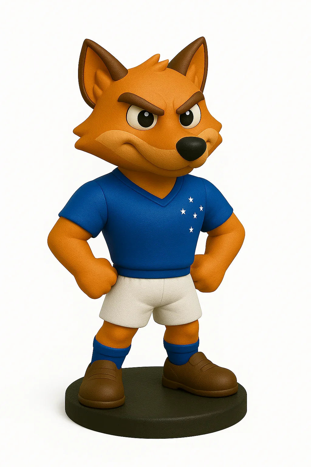 Estatueta Mascote do Cruzeiro Raposa 16cm