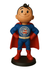 Etatueta Mascote Bahia Super Homem 16cm