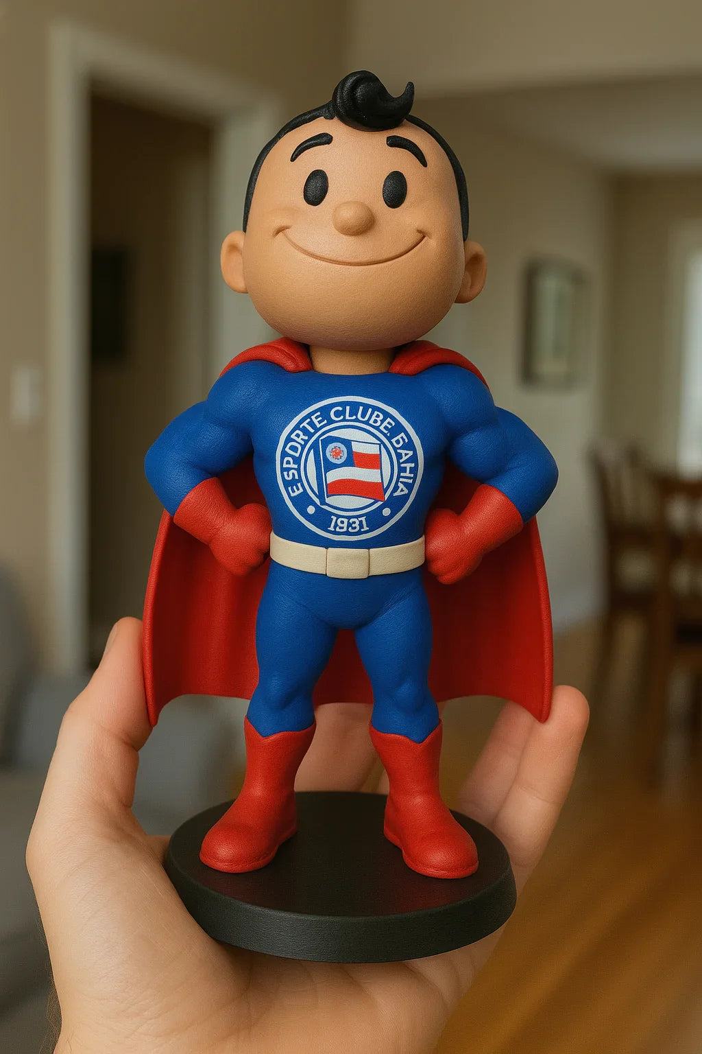 Etatueta Mascote Bahia Super Homem 16cm