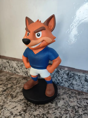 Estatueta Mascote do Cruzeiro Raposa 16cm