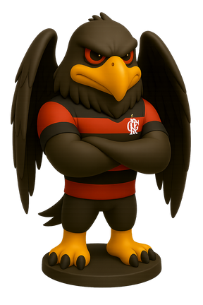 Estatueta Mascote Urubu Flamengo - Edição Especial