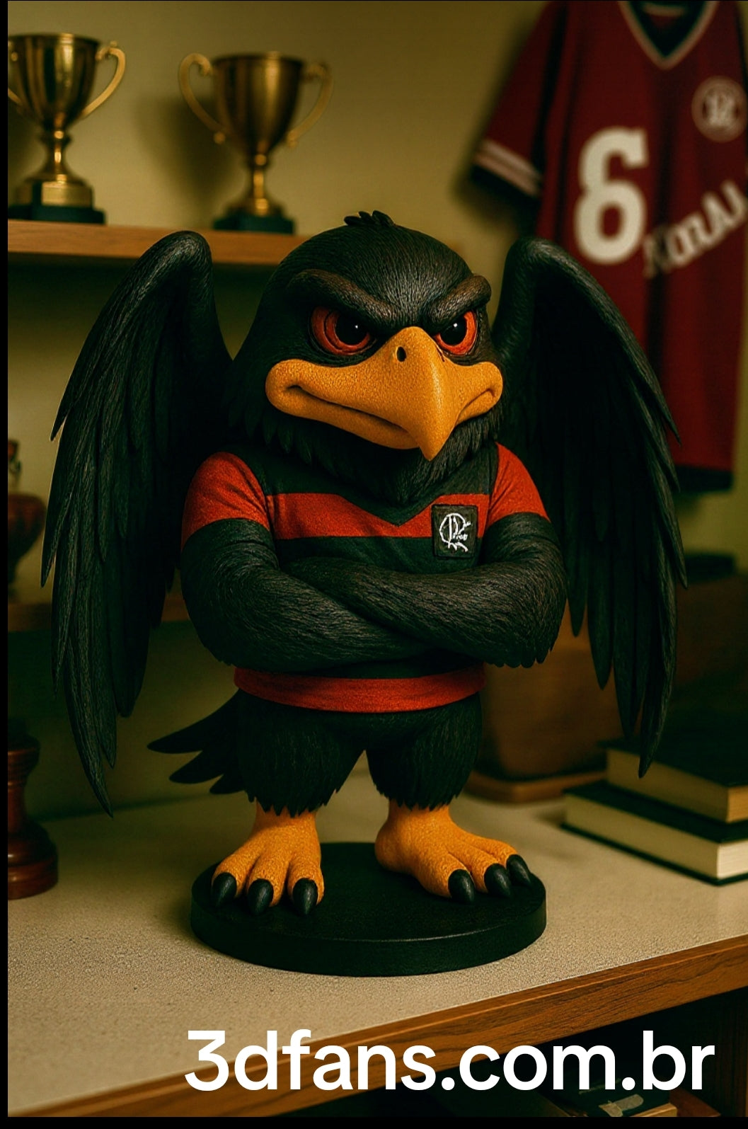 Estatueta Mascote Urubu Flamengo - Edição Especial